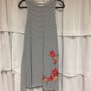 Striped tank dress with pockets!!